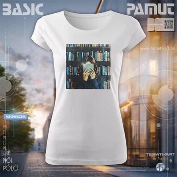 könyv női póló