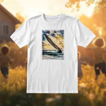 dőlt vitorla gyerek póló