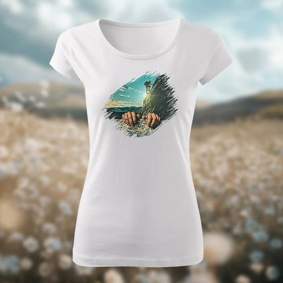 hegymászó női póló