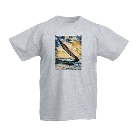 dőlt vitorla gyerek póló