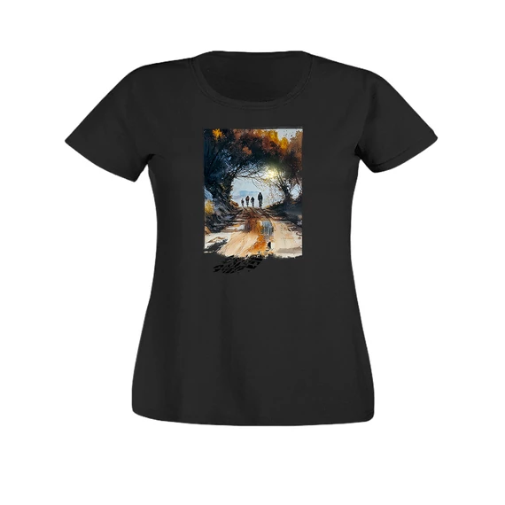 kétkeréken női póló