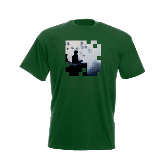 mozaik férfi póló