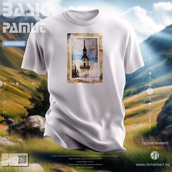 tűztorony - férfi póló - tematikart