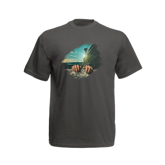 hegymászó férfi póló