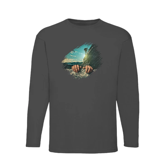 hegymászó férfi hosszú ujjú póló