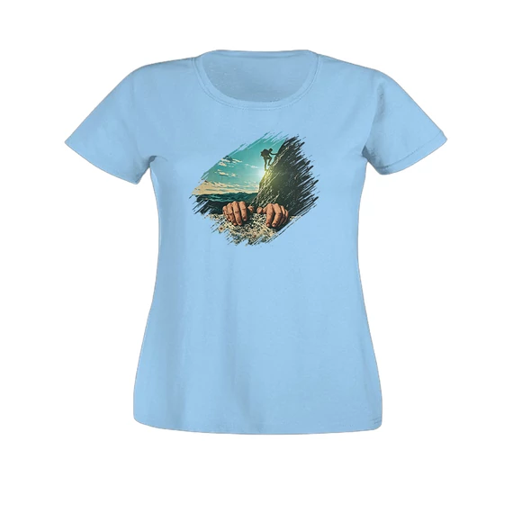 hegymászó női póló