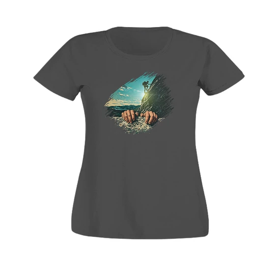 hegymászó női póló