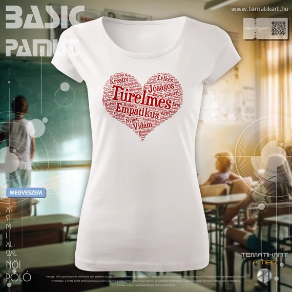 türelmes szív női póló